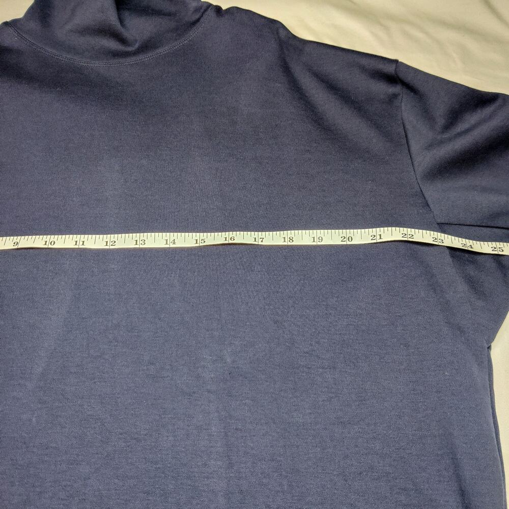 Acne Studios Lorma Heavy Cotton Funnel Turtleneck Boxy Pullover Small Blue - Picture 11 of 12